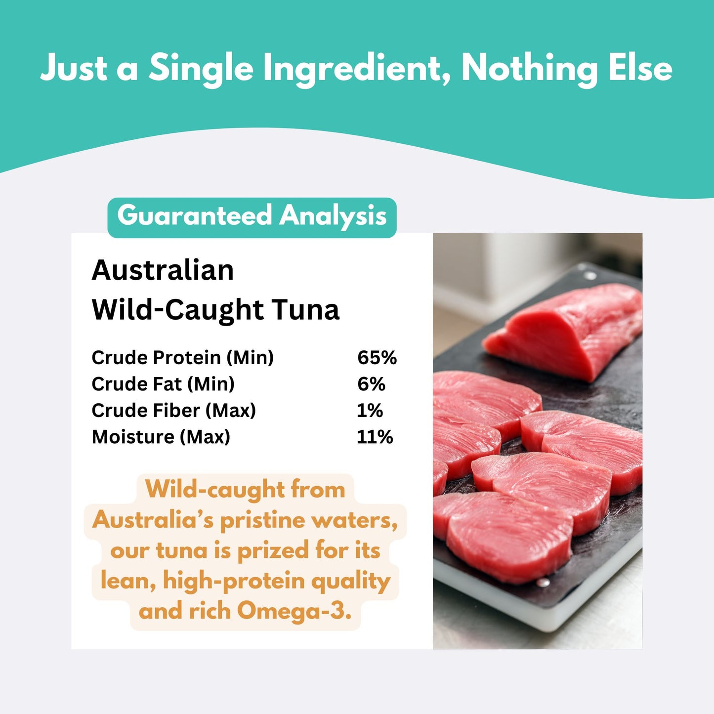 Guaranteed Analysis of tuna dog treats